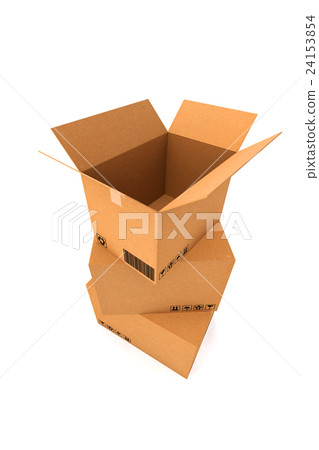 Cardboard boxes on white background. 24153854