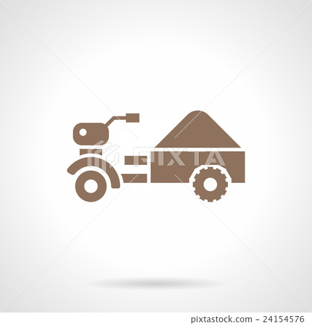 Small farm truck glyph style vector icon 24154576