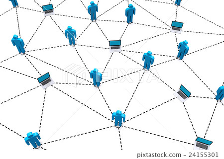 Business human social network. 24155301