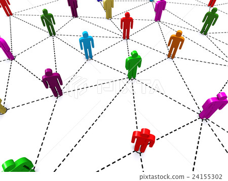 Business human social network. 24155302