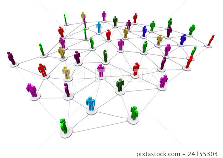 Business human social network. Business human social network. 24155303