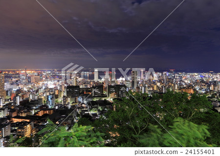 從Rokko觀看的神戶口岸夜視圖 從Rokko觀看的神戶口岸夜視圖 24155401