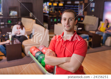 Man in bowling Man in bowling 24156251