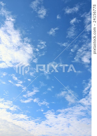 Blue sky and white clouds in Hokkaido 24156778