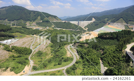 Gokayama dam under construction (Fukuoka) 24162261