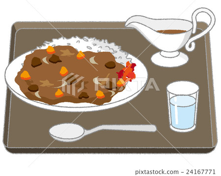 Curry and rice  Curry and rice  24167771