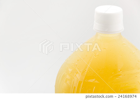 PET bottle of frozen tea 24168974