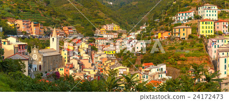 Panorama of Riomaggiore, Cinque Terre, Liguria 24172473