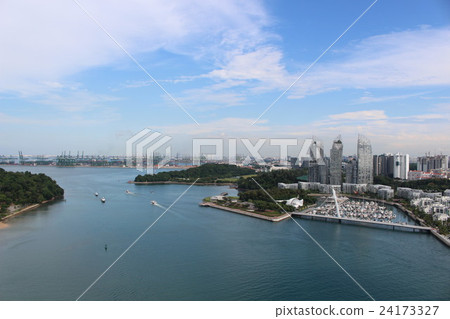 從新加坡纜車看見的新加坡 24173327