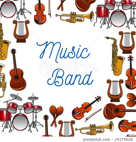 Musical instruments poster for music design Musical instruments poster for music design 24174026