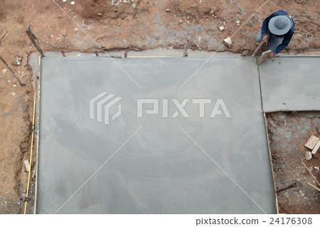 new concrete floor after poured cement new concrete floor after poured cement 24176308