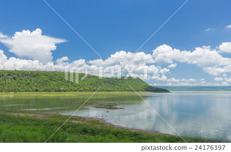 Moon river, view from Lam Mun Bon dam,Thailand 24176397