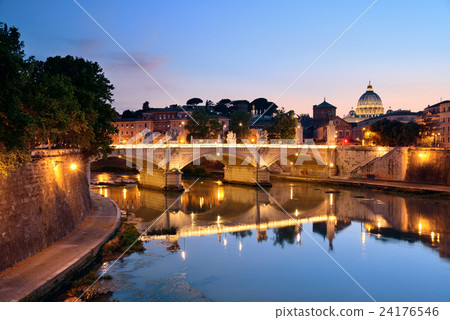 Rome River Tiber Rome River Tiber 24176546