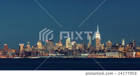 New York City skyline at night New York City skyline at night 24177958