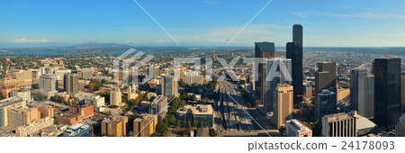Seattle rooftop view Seattle rooftop view 24178093