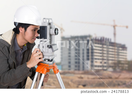 Engineers use tacheometer or theodolite 24178813