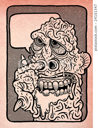 Hand Drawn Vector Illustration of monster 24181347