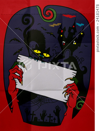 Happy Halloween Poster, blank wooden sign Happy Halloween Poster, blank wooden sign 24181478