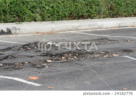 Asphalt surface on the street 24182776