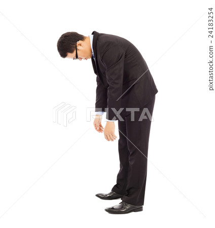exhausted businessman stoop 24183254