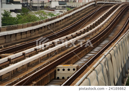 Bangkok train "BTS" track (Railway of BTS, Bangkok) 24189862