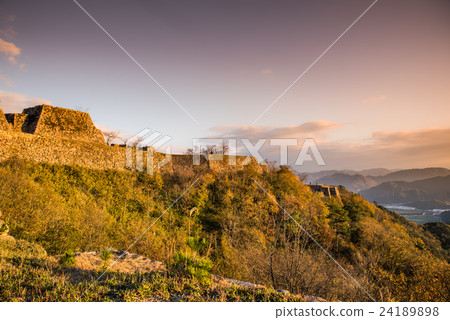 Hyogo prefecture Castle in the sky Autumn leaves of Takeda castle ruins 24189898