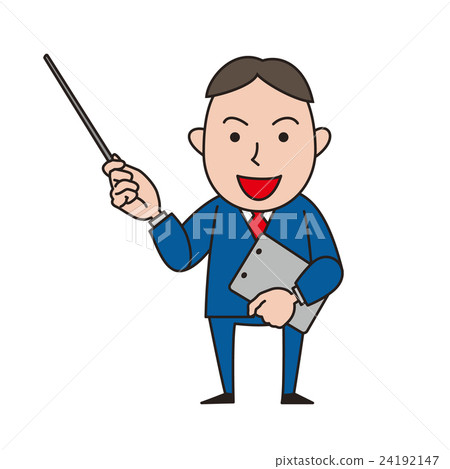 Businessman pointing rod Businessman pointing rod 24192147