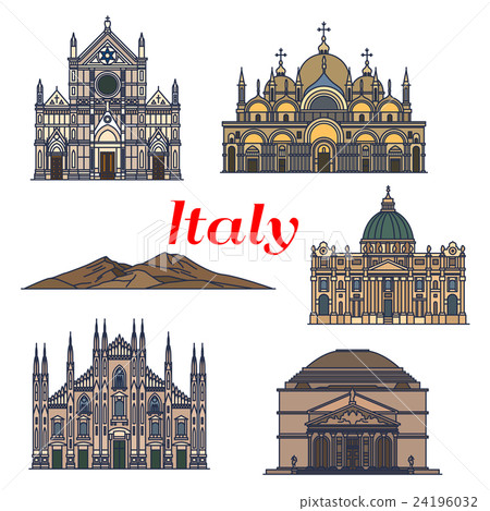 Historic buildings and sightseeings of Italy Historic buildings and sightseeings of Italy 24196032