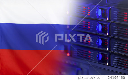 Technology Concept with Flag of Russia 24196460