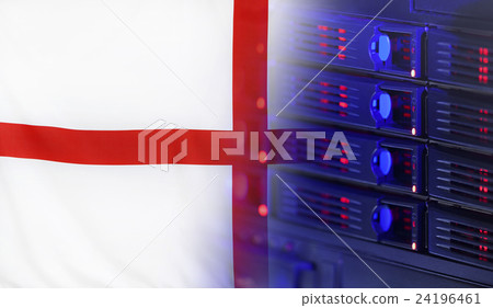 Technology Concept with Flag of England 24196461