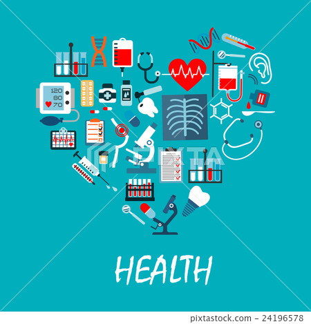 Medicine infographic poster with icons 24196578