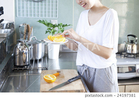 Kitchen Female Portrait Kitchen Female Portrait 24197381