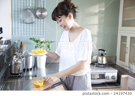 Kitchen Female Portrait 24197430