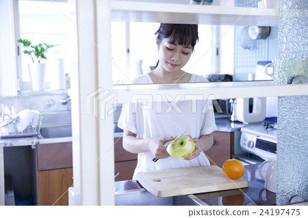 Kitchen Female Portrait 24197475