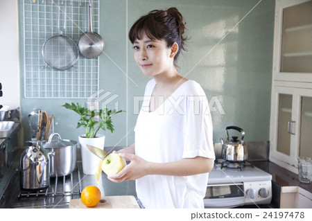 Kitchen Female Portrait Kitchen Female Portrait 24197478