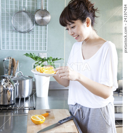 Kitchen Female Portrait Kitchen Female Portrait 24197484