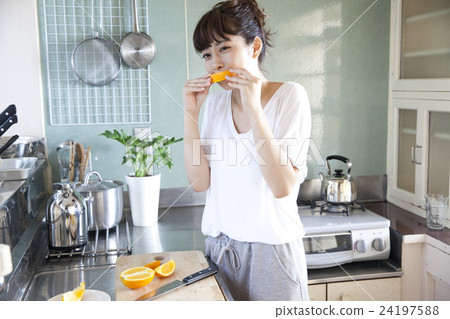 Kitchen Female Portrait Kitchen Female Portrait 24197588
