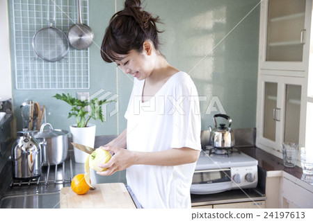 Kitchen Female Portrait 24197613