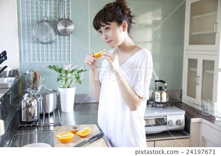 Kitchen Female Portrait Kitchen Female Portrait 24197671