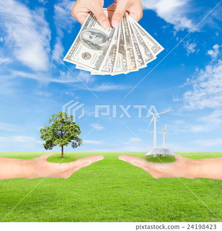 Carbon credits concept Carbon credits concept 24198423