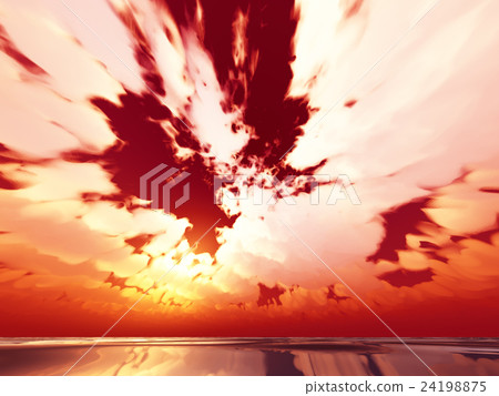 Wind and clouds with the sea 24198875