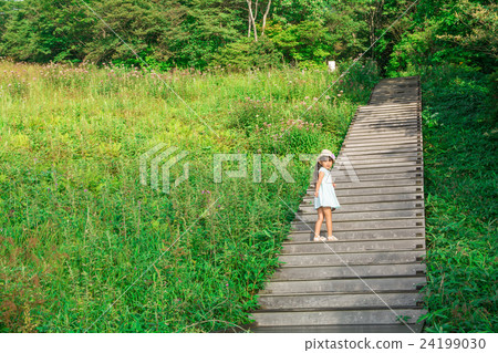 Girl climbing stairs 24199030