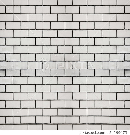 Grunge white brick wall background and texture  24199475