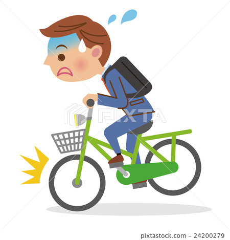 突然制動自行車的商人 突然制動自行車的商人 24200279