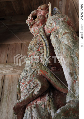 Shikoku Altruistic Sacred Place No. 1 Ticket "Oyamadera" Nio Statue Form 24201269