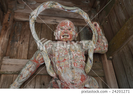 四國利他主義獅身人面像1號佛教寺廟“Oyamadera”Nio雕像Acha 24201271