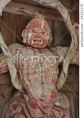 Shikoku Altruistic Sphinx No. 1 Buddhist temple "Oyamadera" Nio statue Acha 24201276