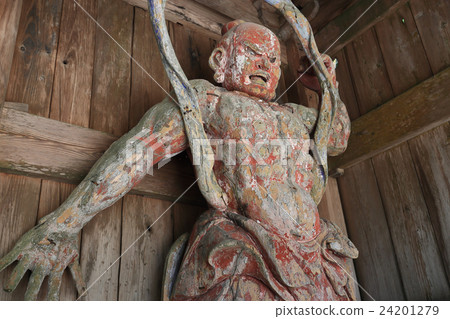 Shikoku Altruistic Sphinx No. 1 Buddhist temple "Oyamadera" Nio statue Acha 24201279