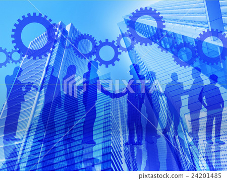 企業形象 - 合作藍色 24201485