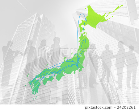 Business image - Japan network gray 24202261